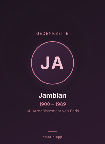 Gedenkportrait von Jamblan