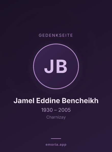Gedenkportrait von Jamel Eddine Bencheikh
