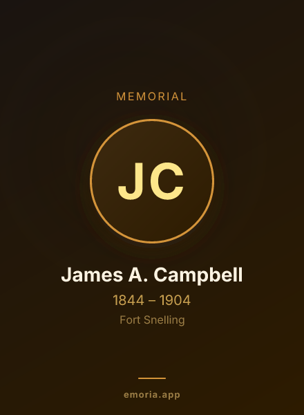 Memorial portrait of James A. Campbell