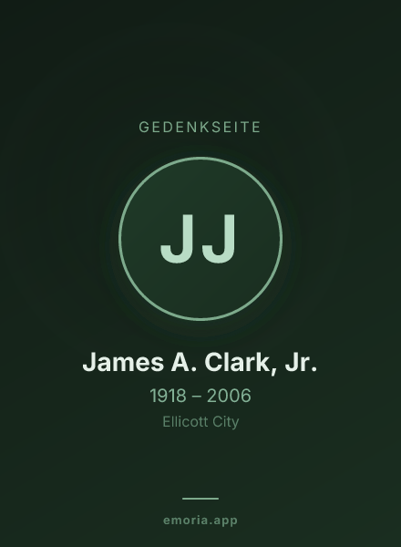 Gedenkportrait von James A. Clark, Jr.