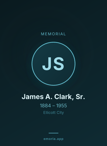 Memorial portrait of James A. Clark, Sr.