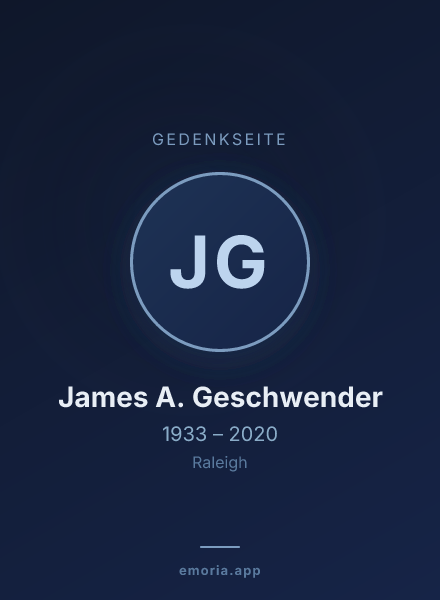 Gedenkportrait von James A. Geschwender