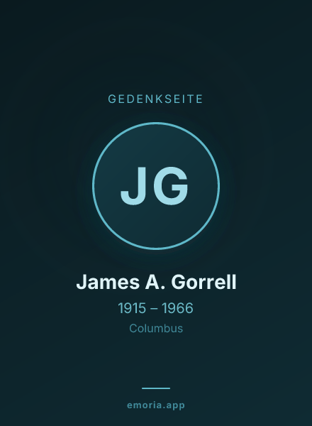 Gedenkportrait von James A. Gorrell
