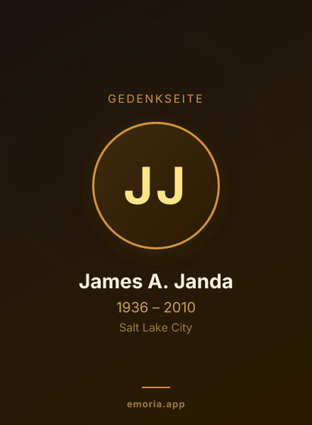 Gedenkportrait von James A. Janda