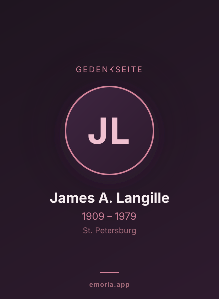 Gedenkportrait von James A. Langille