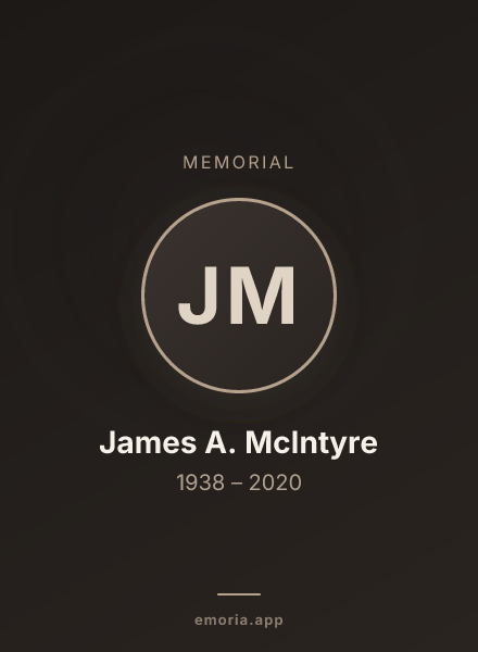 Memorial portrait of James A. McIntyre