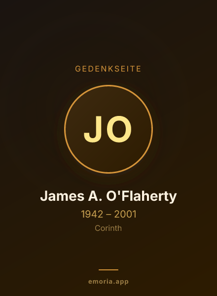 Gedenkportrait von James A. O'Flaherty