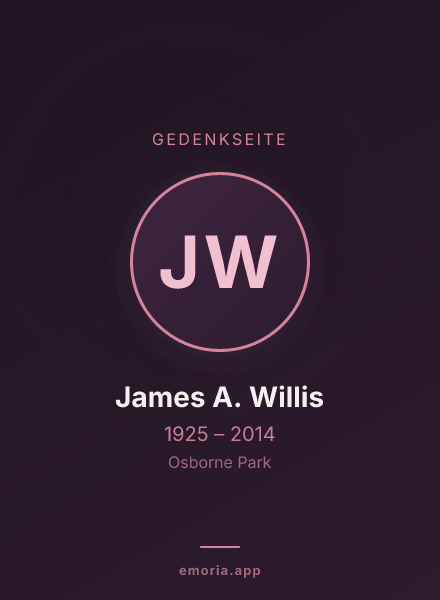 Gedenkportrait von James A. Willis