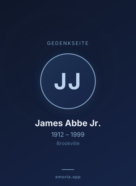 Gedenkportrait von James Abbe Jr.