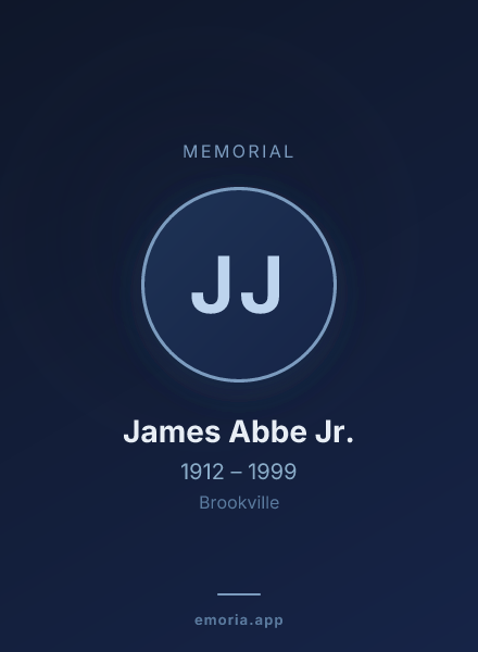 Memorial portrait of James Abbe Jr.