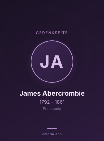 Gedenkportrait von James Abercrombie