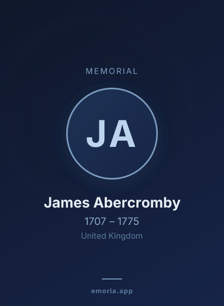 Memorial portrait of James Abercromby