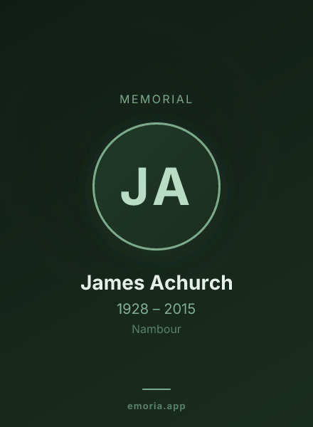 Memorial portrait of James Achurch