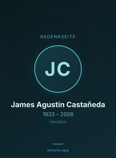 Gedenkportrait von James Agustín Castañeda