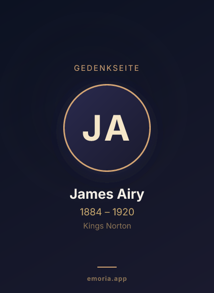 Gedenkportrait von James Airy