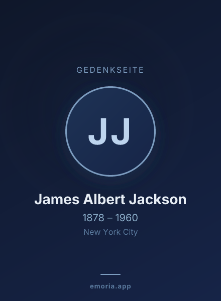 Gedenkportrait von James Albert Jackson