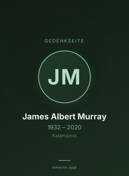 Gedenkportrait von James Albert Murray