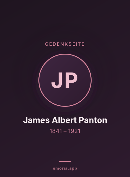 Gedenkportrait von James Albert Panton