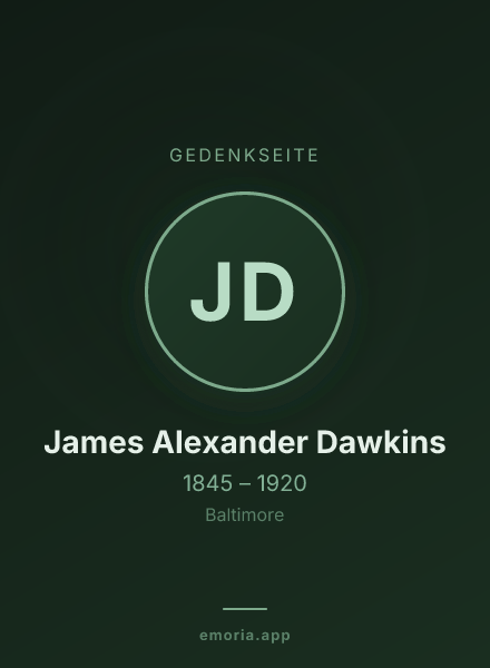 Gedenkportrait von James Alexander Dawkins