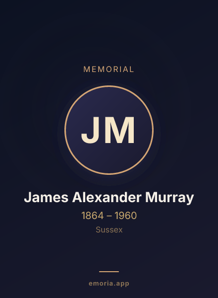 Memorial portrait of James Alexander Murray