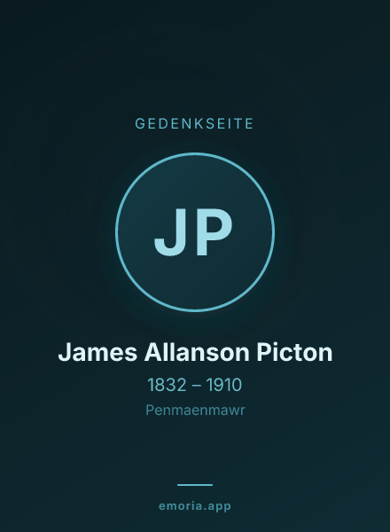Gedenkportrait von James Allanson Picton
