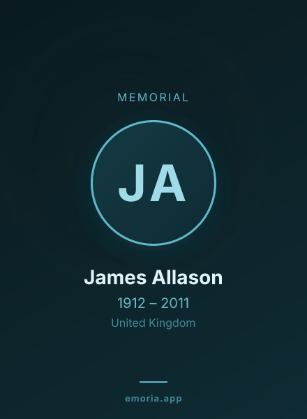Memorial portrait of James Allason