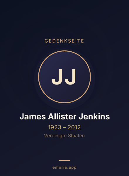 Gedenkportrait von James Allister Jenkins