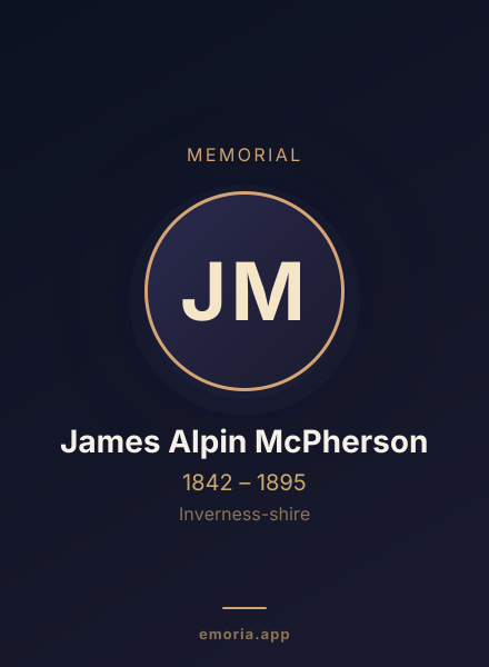 Memorial portrait of James Alpin McPherson