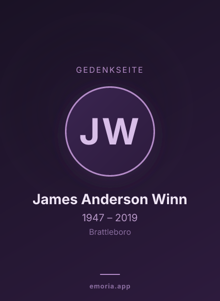 Gedenkportrait von James Anderson Winn
