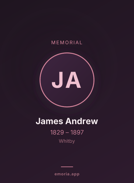 Memorial portrait of James Andrew