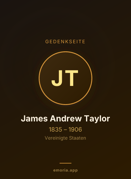 Gedenkportrait von James Andrew Taylor