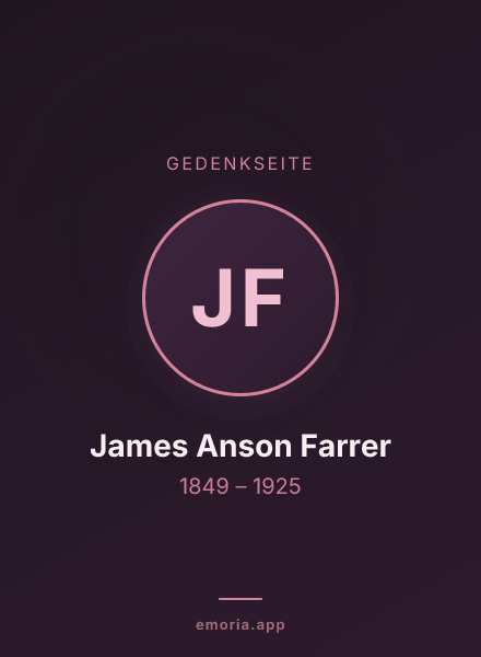 Gedenkportrait von James Anson Farrer