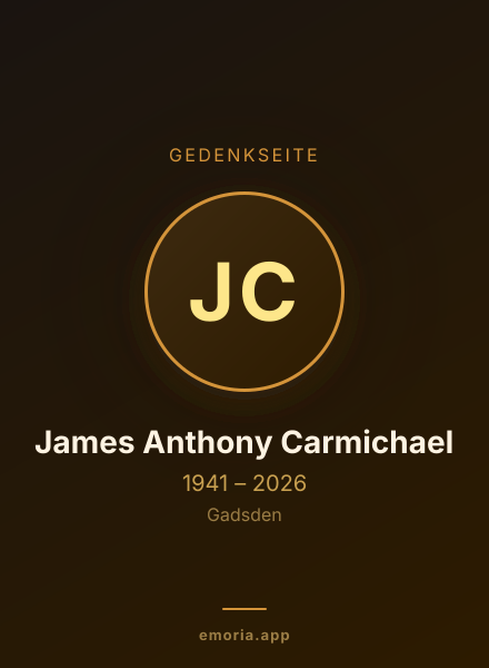 Gedenkportrait von James Anthony Carmichael