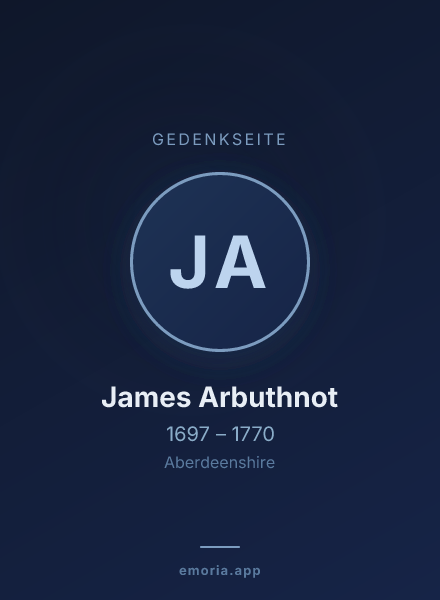 Gedenkportrait von James Arbuthnot