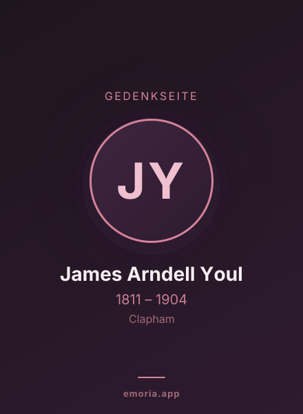 Gedenkportrait von James Arndell Youl