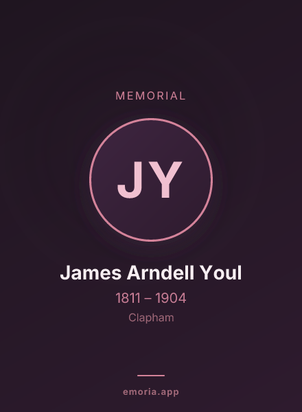 Memorial portrait of James Arndell Youl