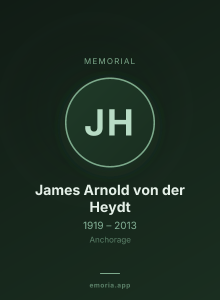 Memorial portrait of James Arnold von der Heydt