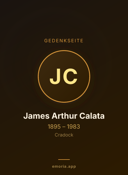 Gedenkportrait von James Arthur Calata