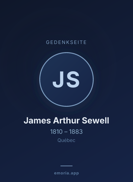 Gedenkportrait von James Arthur Sewell