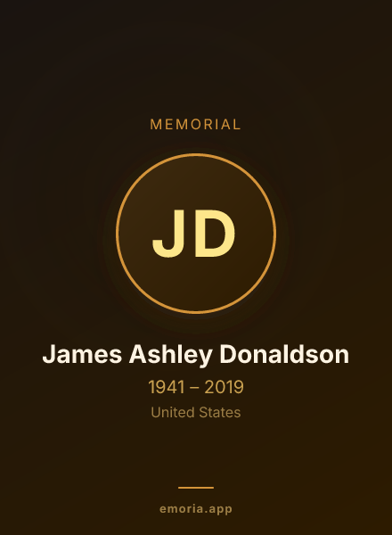 Memorial portrait of James Ashley Donaldson
