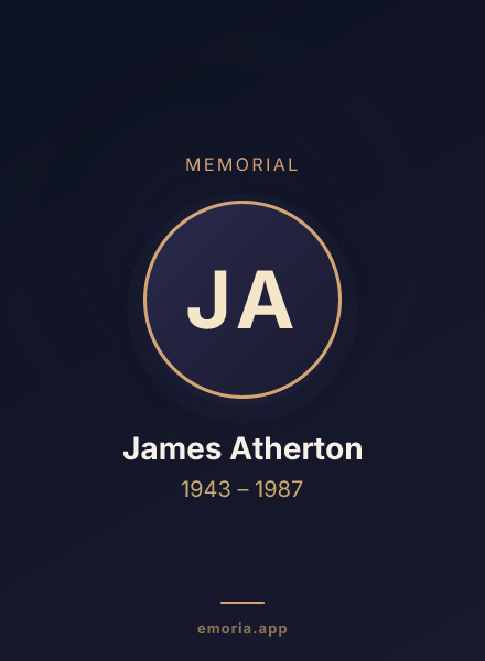 Memorial portrait of James Atherton