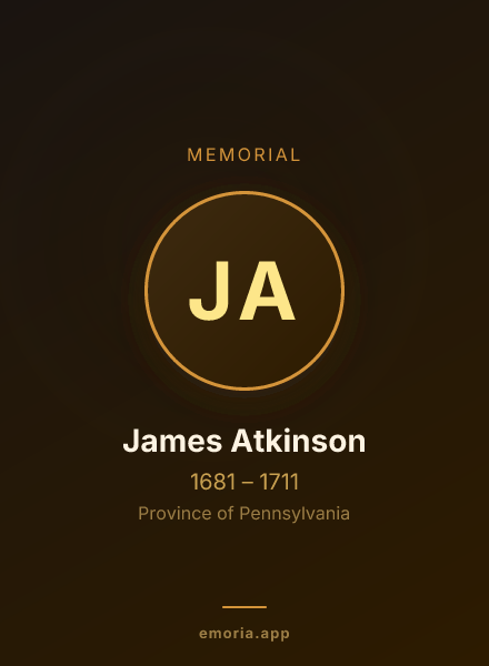 Memorial portrait of James Atkinson