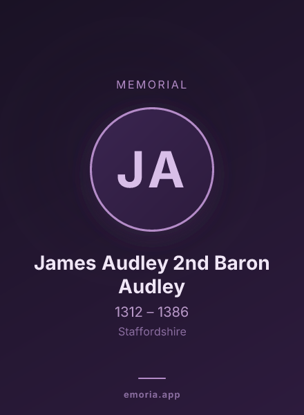 Memorial portrait of James Audley 2nd Baron Audley