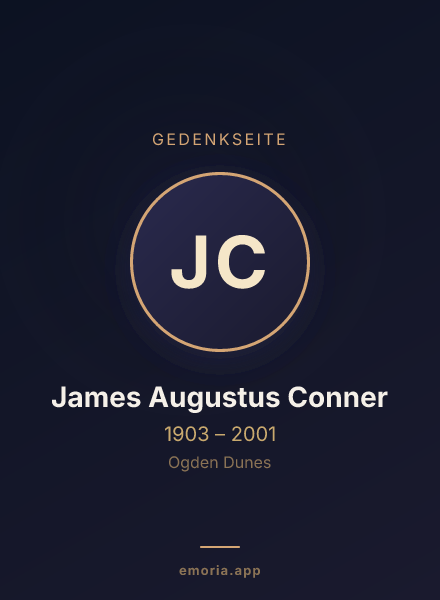 Gedenkportrait von James Augustus Conner