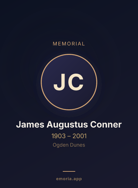 Memorial portrait of James Augustus Conner