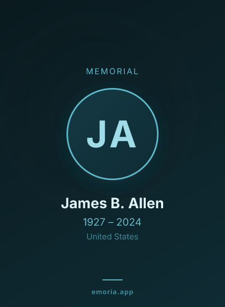 Memorial portrait of James B. Allen