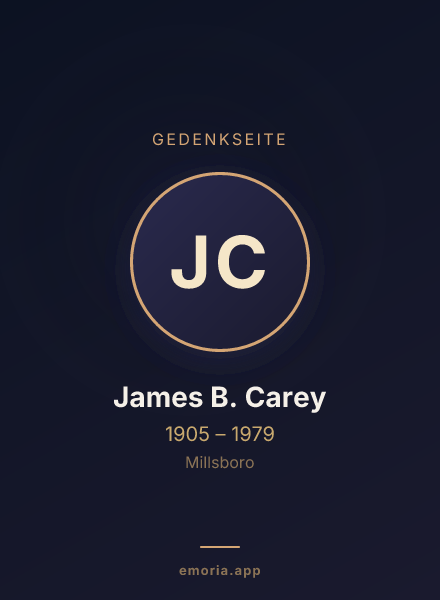 Gedenkportrait von James B. Carey