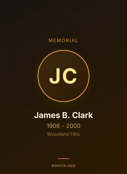 Memorial portrait of James B. Clark