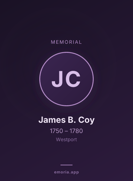 Memorial portrait of James B. Coy