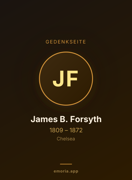 Gedenkportrait von James B. Forsyth